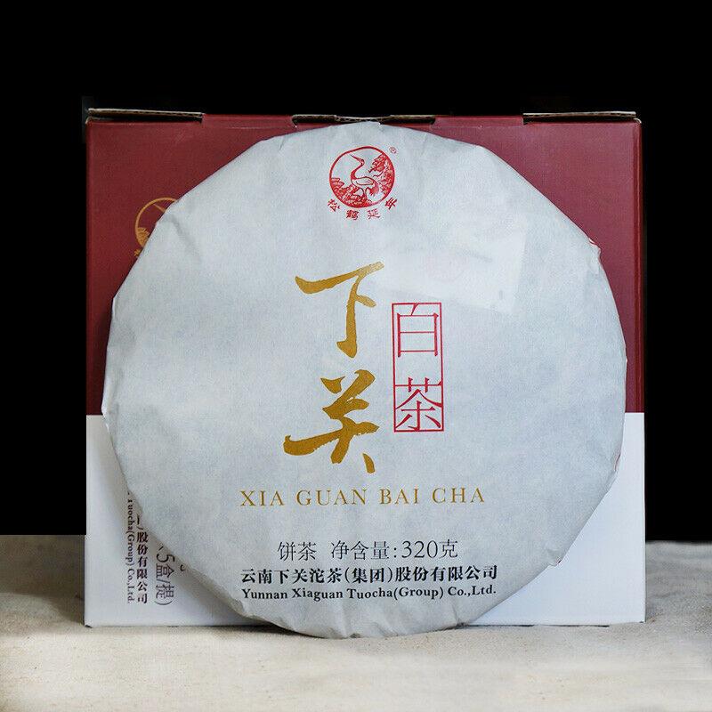 

2018 XIA GUAN BAI CHA Dali Белый чай Торт Чай Jinggu Лунный Пуэр 320г Коробка