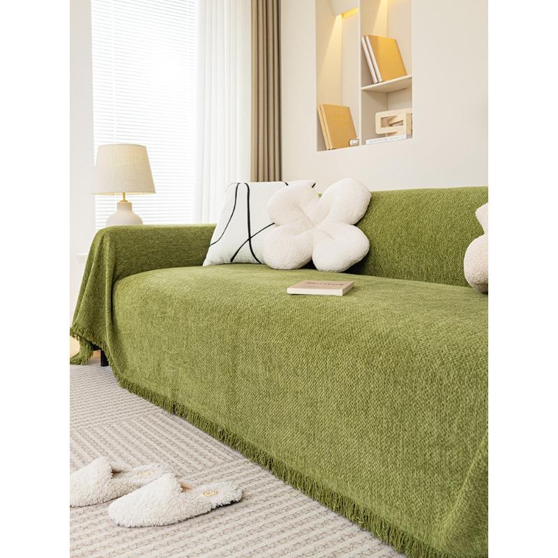Minimalist High-end Chenille Sofa Cover Cloth Universal Cover Solid Color Sofa Cushion Universal Cover Blanket