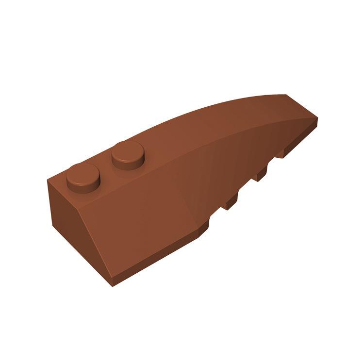 60pcs MOC Assembles Particles 41747 Wedge Curved 6 x 2 Right Building Blocks Parts DIY Bricks Bulk Model Educational Tech Parts