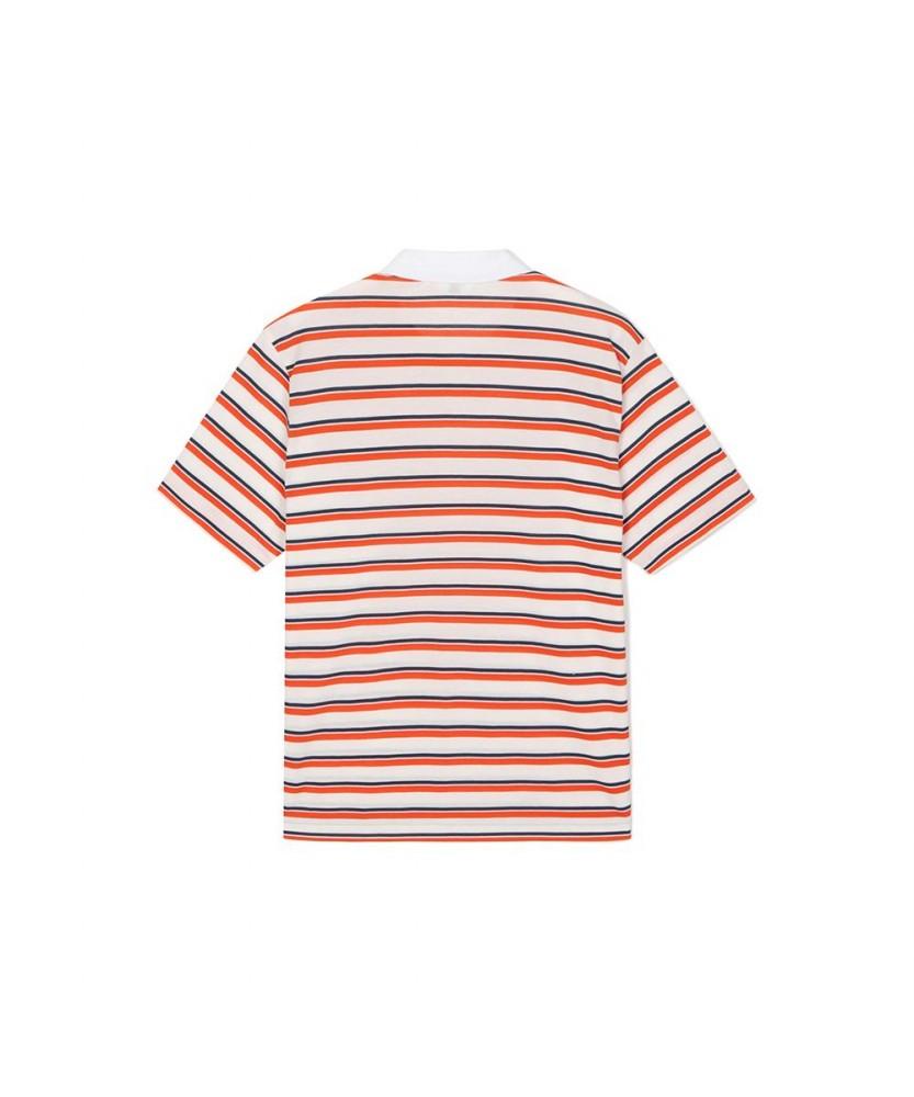 NOTIG Cotton Blend Aerocool Striped T-Shirt Orange_Oks2T1Ts102O1