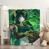Game Genshin Nefer Blanket For Sofa Office Bed Plane Travel Sleep Read Relax Camping Soft And Warm