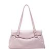 Vintage glossy soft leather commuter shoulder underarm bag