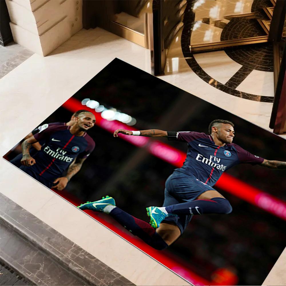 Brazilian Football Legend Floor Rug Office Rug Design for Study room Dormitory Outdoor Balcony Antislip Carpet Anime Office Decor Gift for Festivals