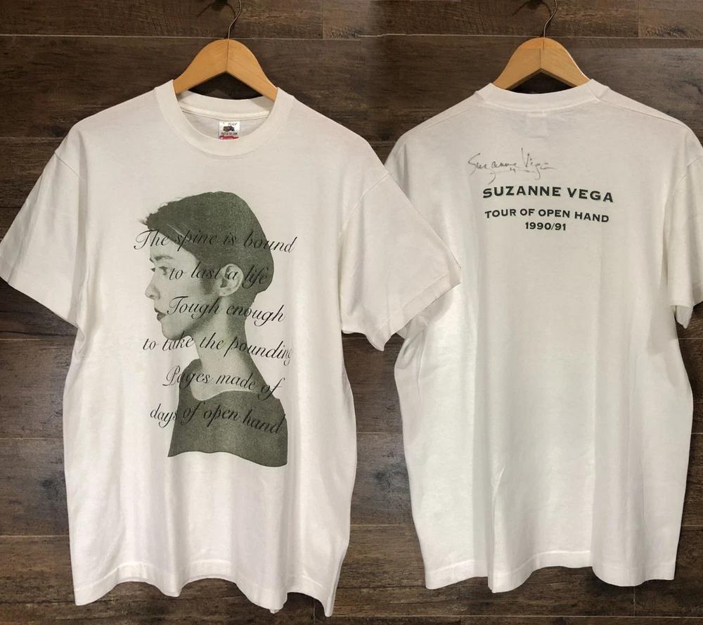 Vintage Suzanne Vega 90s Tour Of Open Hand Shirt Autographed S
