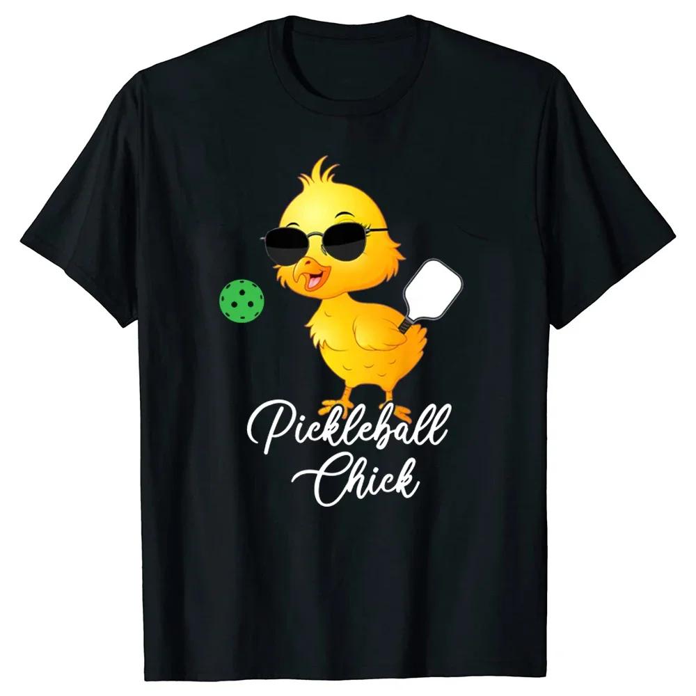 

Funny Birthday Gifts Pickleball Chick T Shirts Graphic Streetwear Short Sleeve Style T-shirt Mens Clothing Anime Clothes M
