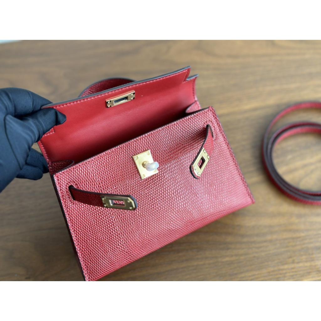 Kazilan 19cm Kelli mini lizard pattern handbag commuter fashion casual simple one-shoulder crossbody bag women's bag