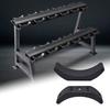 2Pcs Compacts Dumbbell Tray Organizer Space Saving Dumbbell Saddles Storage Rack Floor Protection Weight Organizer