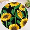 Chic You Are My Sunshine Sunflower Round Rug Living Room Bedroom Modern Floral Rug Floor Mat Chair Home
