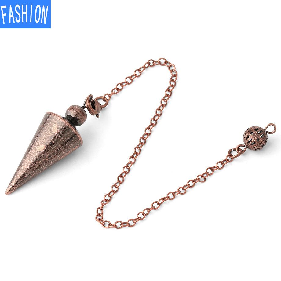 Pendul flexibil Transfrontalier Pandantiv conic Colier detașabil din bronz placat cu metal