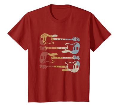 Gitarre Retro-Stil Vintage T-Shirt