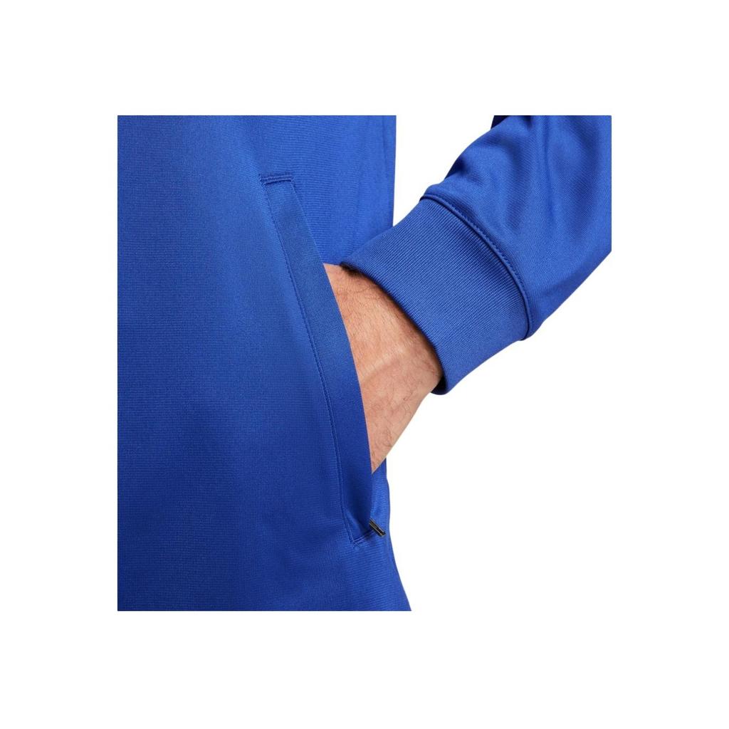 Nike F.C. Chelsea Team Badge Logo Quick-Dry Training Zip-Up Long Sleeve Football Shirt Men tops Blue DJ8533-495