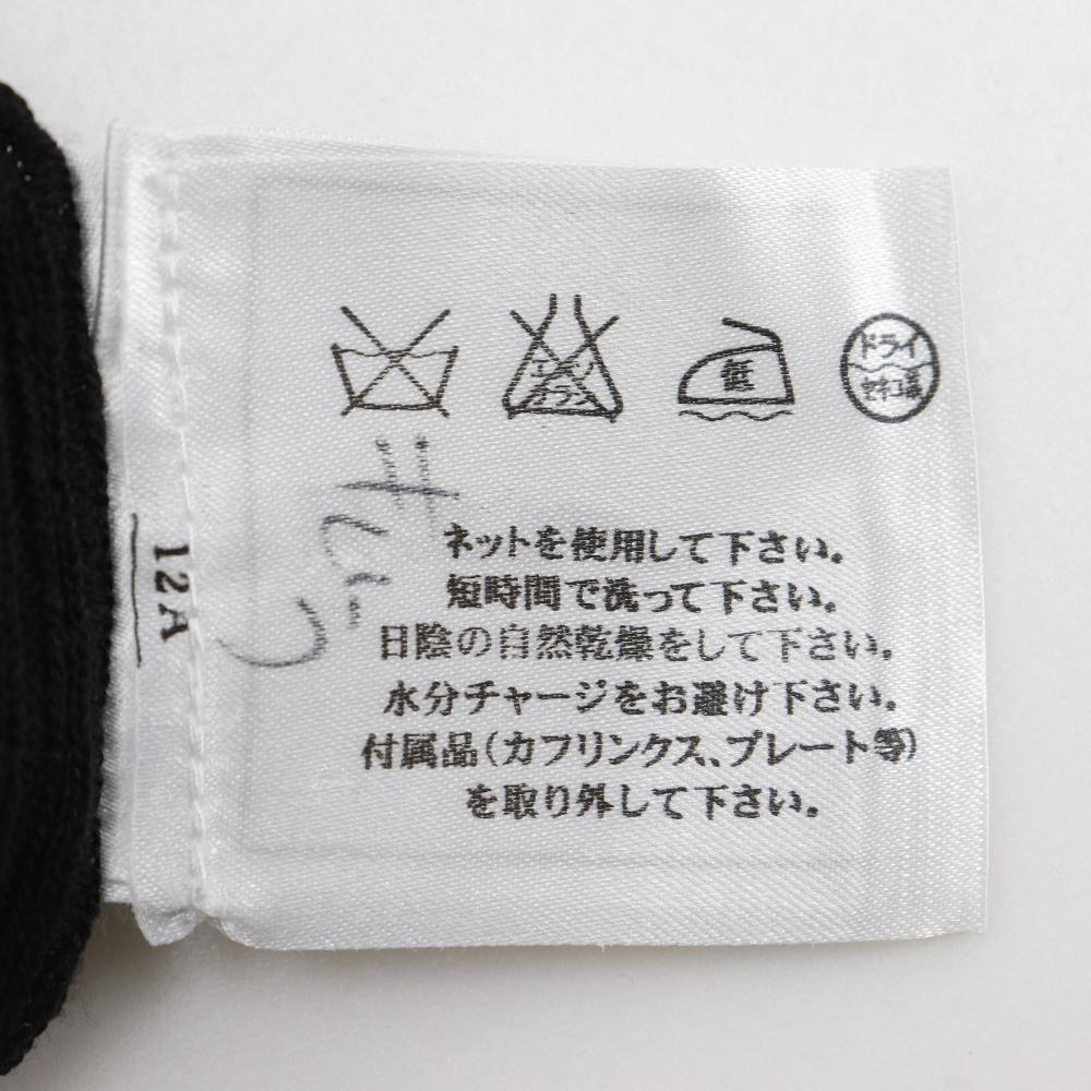 Chanel Short Sleeve Knit P28461K00111 06P COCO Mark Summer Knit Black cotton/Nylon Women Used