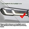 Car Headlight Cover Lampshade HeadLamp Clear Lens Cover Bright Shell Cover for BMW 5 Series G30 G38 facelift 2020-2023