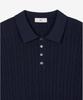 Tienjiti W Cable Polo Washable Knit (Navy) Tnsw6E206N2