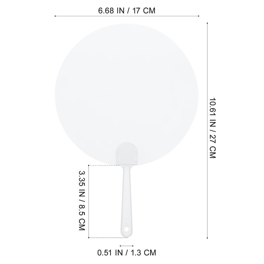 8 Stück Malfächer Graffiti Blank zum Selberbemalen PVC Transparent