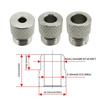 Durability Stainless Steel Drill Bushings 8Pcs Set 3-10mm Hole Option M14x1.5 Coarse Threads For Enhanced Tool Stability