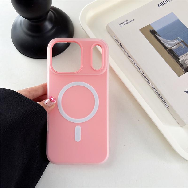 Custodia Magnetica in Gelatina Colore Caramella Per iPhone 17 Air 16 15 14 Plus 13 12 11 Pro Max Per Magsafe Cover Posteriore Rigida in PC Antiurto