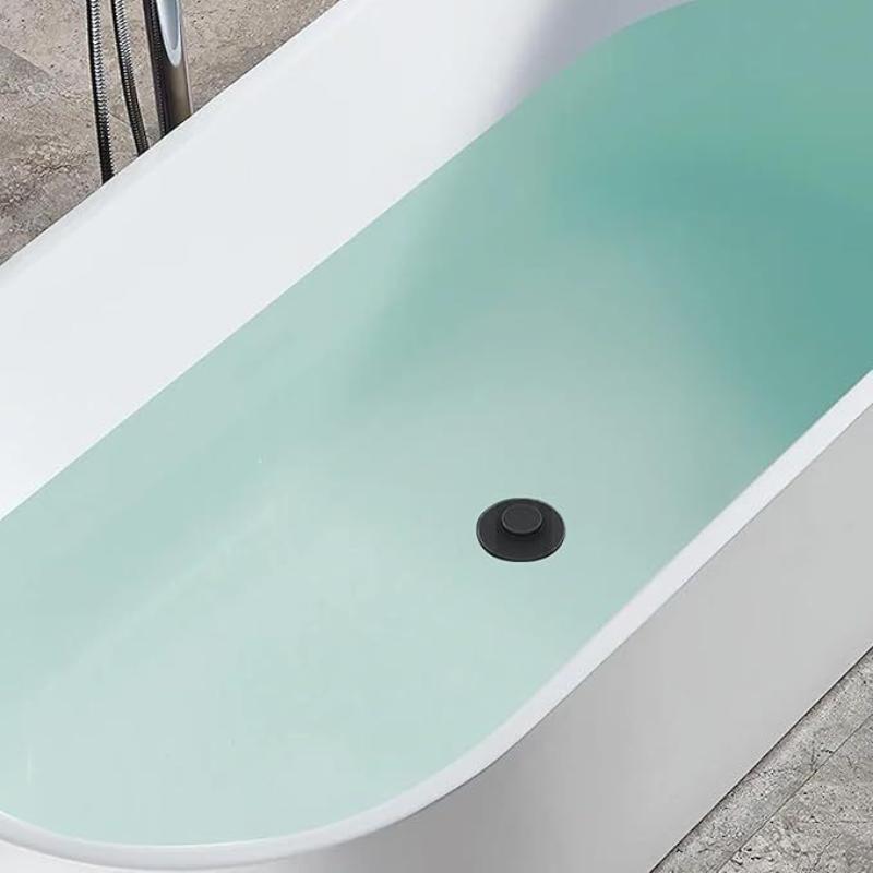 Silicone Bathtub Drain Stopper 2Pcs Easy to Install Leak Proof Sealing Plug for Dorm Bathroom Kitchen Sink