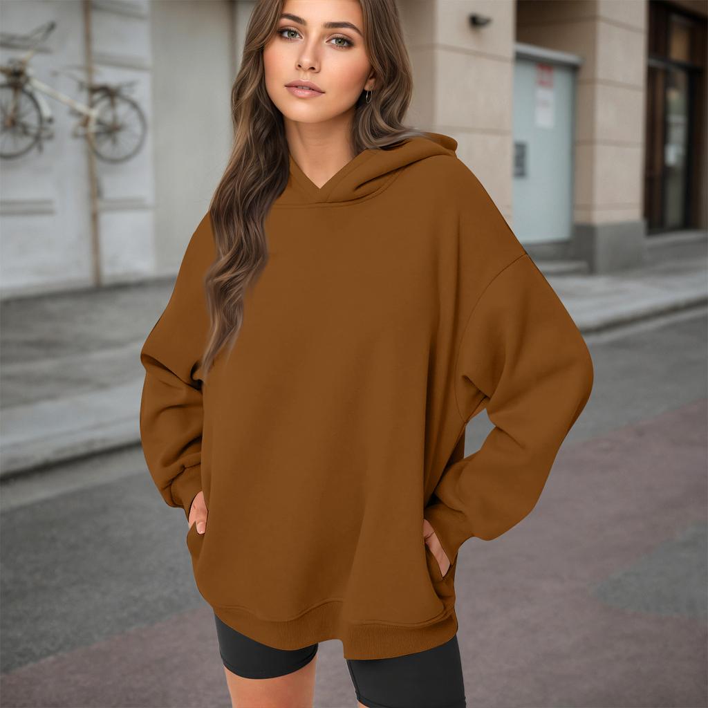 Womens Oversized Hooded Sweatshirts Casual Comfy Tops Fall Fashion Outfits Cute Clothes With Pockets