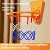 Foldable Indoor Training Basketball Rings Space Saving Wall Mounted Backboard For Kids Quiet Basketball Indoor Sports Toy