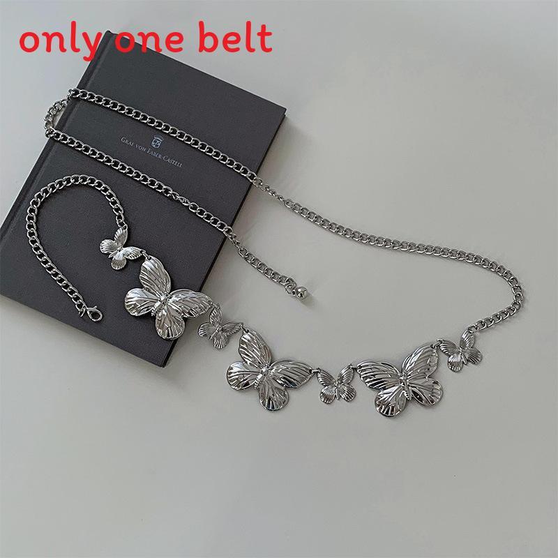 Bohemia Metal Butterfly Waist Belt For Women With Vintage Decorative Accent
