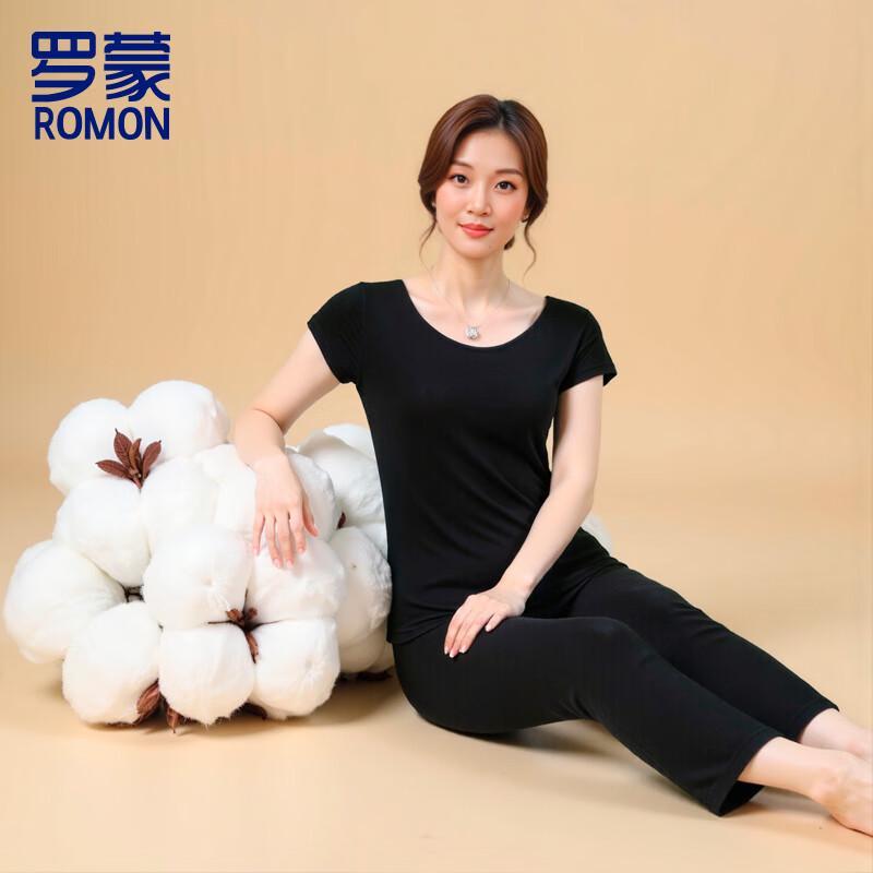 ROMON Women s Silk Blend Short-Sleeve T-Shirt L