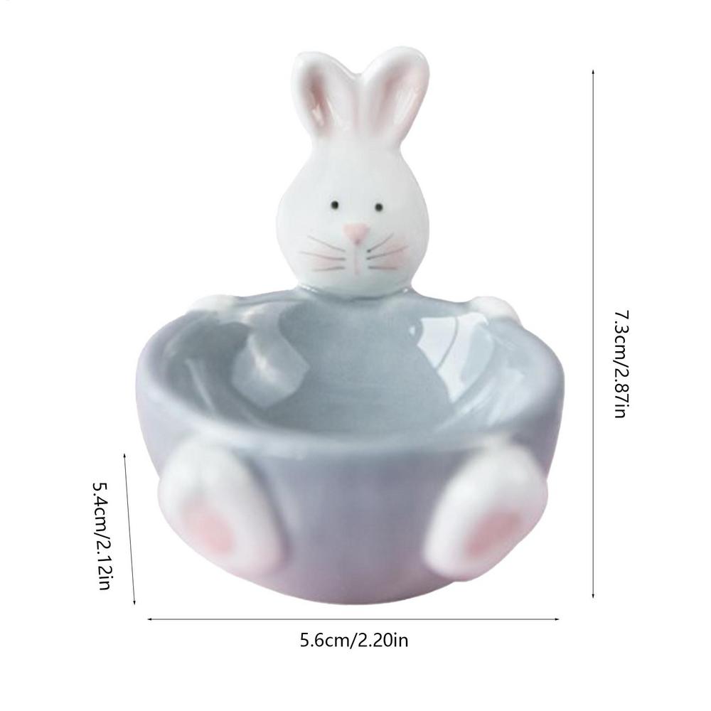 

Креативный керамический поднос для яиц, столовая посуда, подставка для яиц в форме кролика, кухонные принадлежности, 2024, принадлежности для вечеринки в виде пасхального кролика