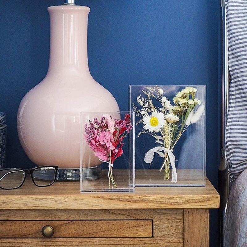 Modern Transparent Desktop Display Case Storage Box Artistic Design For Stationery Cosmetics Small Items Arrangement