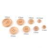 Four Eyes Round Edge Wooden Button Natural Button Coat Shirt Jacket Button Button Button