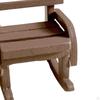 Dollhouse Furniture Mini Rocking Chair Handpainted Vintage Wooden Chairs for Micro