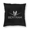 Betram Yachts Fishing Boats Square Pillowcase Polyester Linen Velvet Pattern Zip Decorative Throw Pillow Case Sofa Cushion Cover