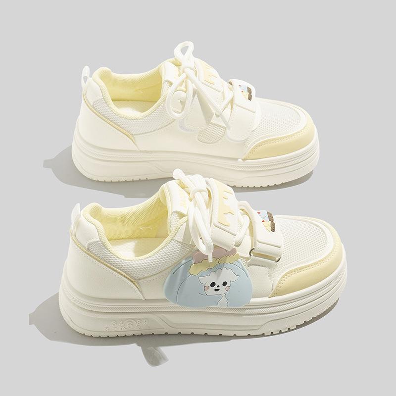 Mesh breathable board shoes 22 new summer thin design sense Hong Kong style thick sole height increase casual shoes