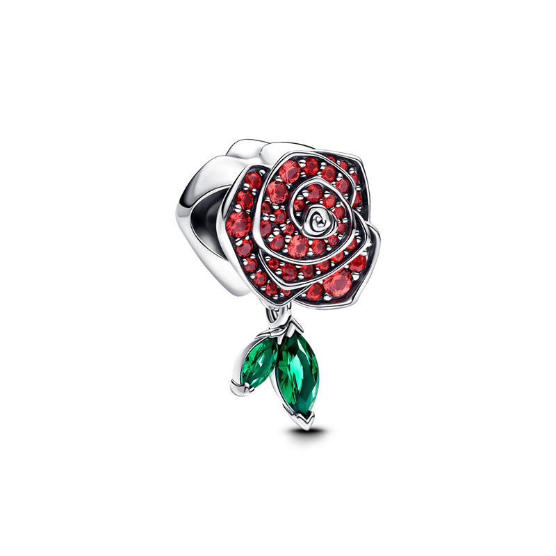 Charms Copper Flowers Pendant Charm Beads Fits Original Bracelet Bangle Necklace Women Luxury Diy Jewelry Festival Gifts