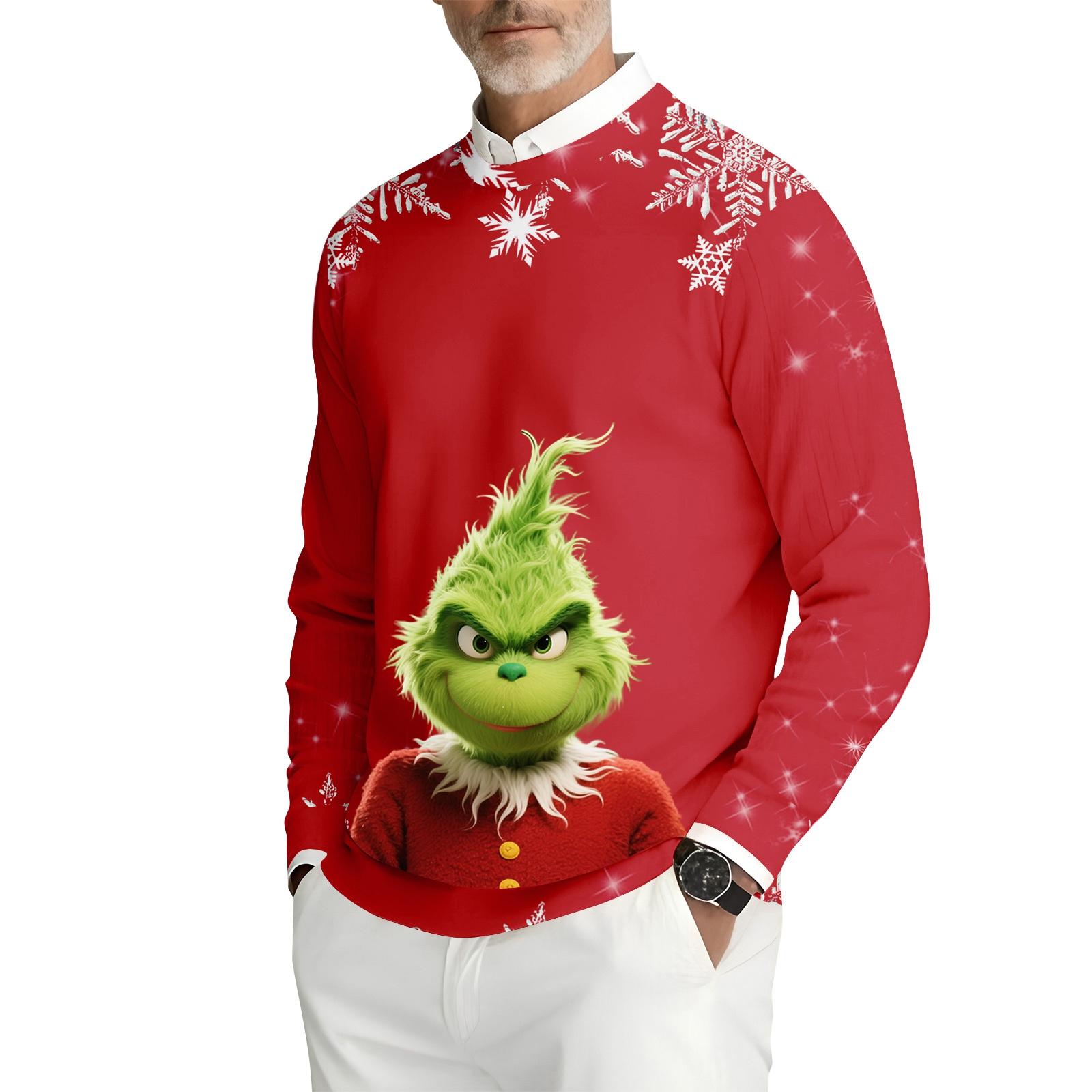 

Мужская толстовка с круглым вырезом и длинными рукавами из рубчатого трикотажа M винный