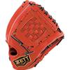 ZETT Pro Status Baseball Glove for Second and Deep Size Includes Glove Made in BPROG560 Shortstop, Right-Handed Throw, Orange/Black (5819), 4, Bag,