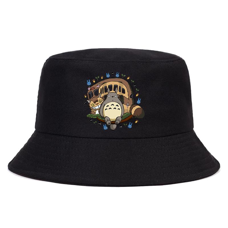 Totoro Studio Ghibli Sommerhut Damen Unisex Ullzang Spirited Away Panama Bob Eimerhut Das Design Flat Visor Anime Fischerhut