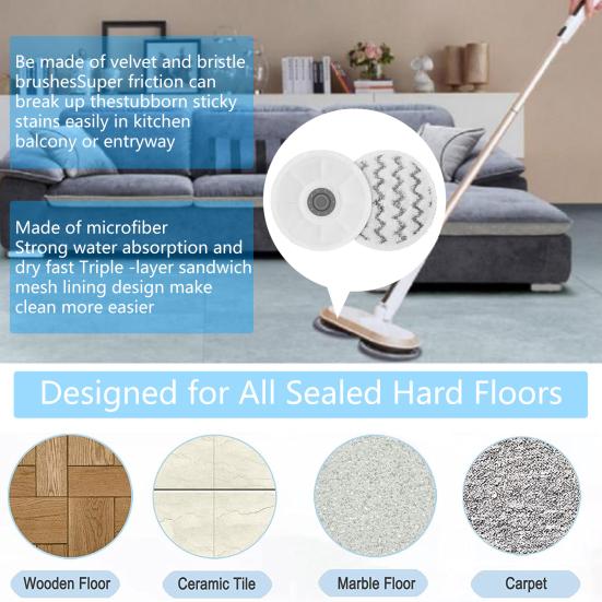 

6 шт. сменных тряпок для швабры BISSELL SpinWave Smart Steam Scrub Mop 3897A