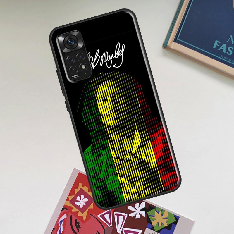 Bob Marley Case For Xiaomi Redmi Note 14 Pro 13 12 11 9 10 15 Pro Plus Redmi 15 C 14C 13C 10C 12C Cover