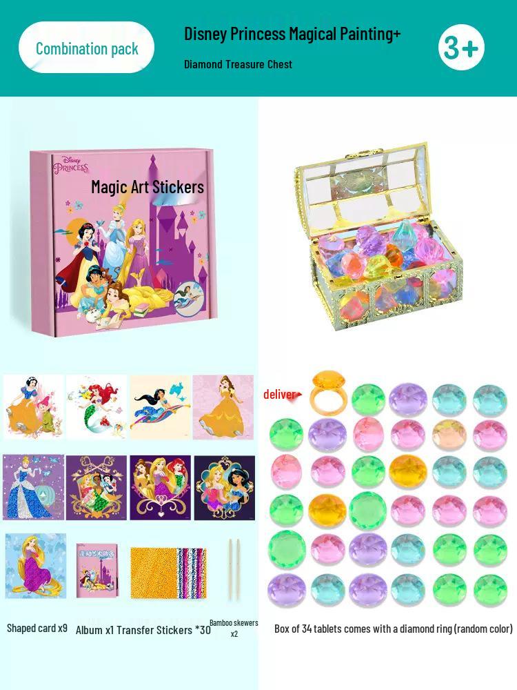 DIY Iridescent Magical Art Sticker Painting Set for Kids