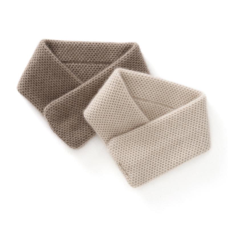 Women's Cashmere Neck Gaiter - 100% Pure Honeycomb Knit Scarf