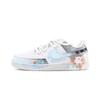 Nike Court Vision Love Line Hund Abriebfest Niedrig geschnittene Skateboard-Schuhe Unisex Grau Weiß Blau DH2987-101(Team2089- )