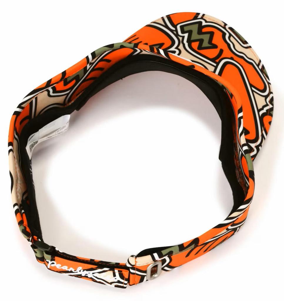 [PEARLY GATES] Unisex Sun Visor (Carrot Pattern, Size Adjustable)  Golf Hat  053-4287006 151Orange FR