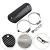 Motorcycle Exhaust Middle Pipe Heat Shield Muffler Protector Guard Carbon Style