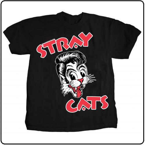 Vintage STRAY CATS Music Band Short Sleeve All Size Men Women Unisex Shirt Unisex T-Shirt L