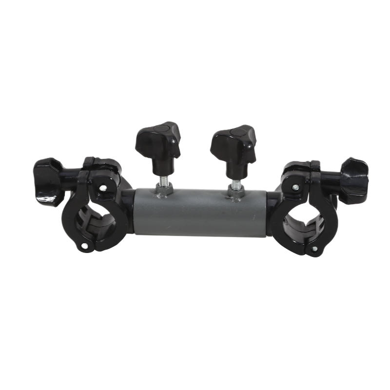 Heavy Duty Black 3-in-1 Camping Chair with Umbrella Hole Fishing Rod Holder Portable Outdoor Folding Seat for Beach Fishing Picnic Hiking