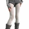 Cotton Material Tights Ribbed Texture Thigh High Stockings Essential Leggings