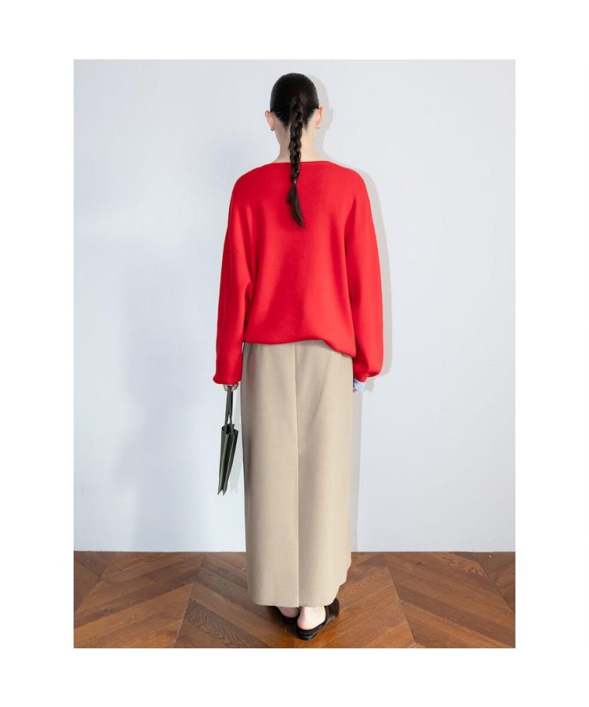 Diaepeocheo Aperture Boxy Knit Top Red (Ta6251A046)