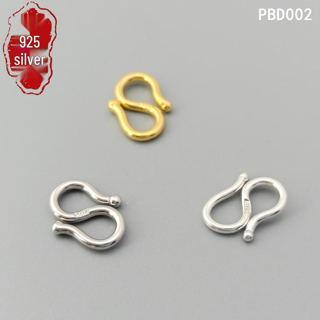 S925 Sterling Silver W-S Clasp Necklace & Bracelet Connector 