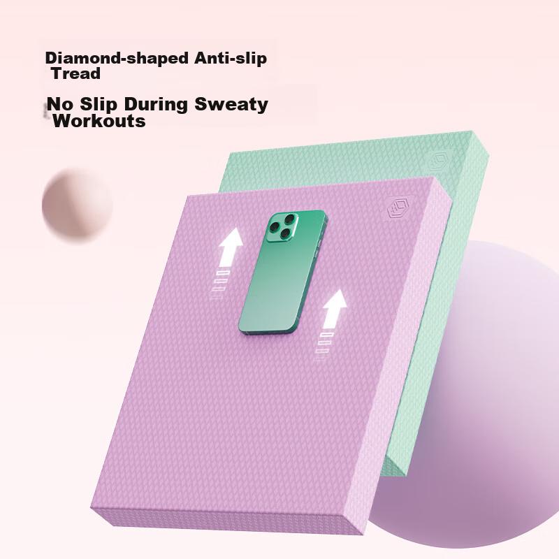 JD Original Balance Pad, Flat Support Core Training Mat, 50*40cm, Yoga Fitness Non-Slip, 6cm Thickened Mat, Purple