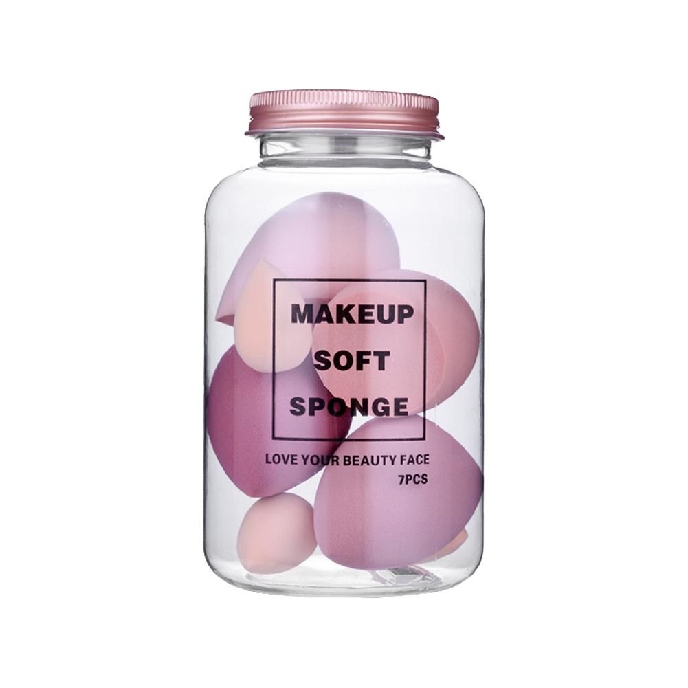 

7 шт. Спонж для макияжа, сухой, влажный, двойного назначения, косметическое яйцо, пуховка, спонжи для тональной основы, пуховки для пудры, женская косметика, макияж, инструменты для красоты